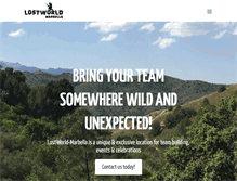 Tablet Screenshot of lostworld-marbella.com